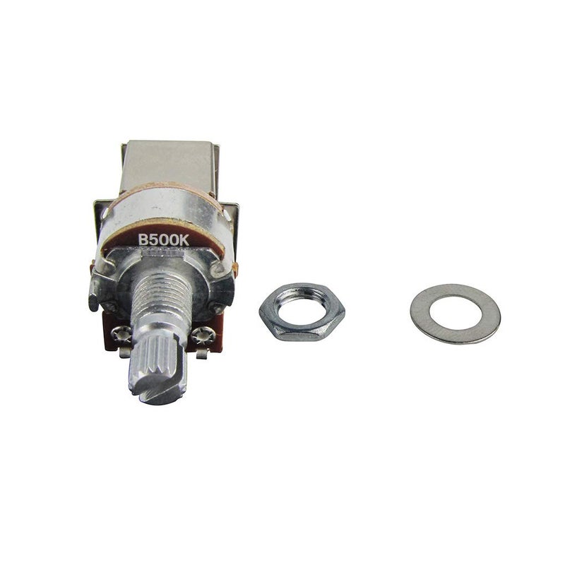 FLEOR 2pcs Push Pull Guitar Pots Short 15mm Split Shaft B500K Linear Taper Potentiometers - Image 3